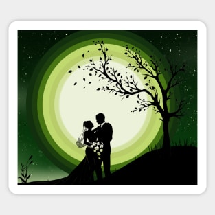 Wadding landscape vactor Art Sticker